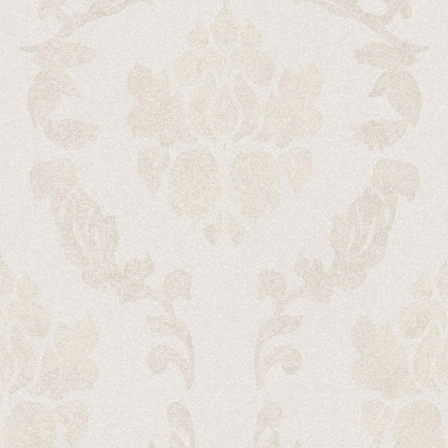 Bricoflor Vlies Barocktapete Dezent Helle Tapete mit Barock Muster in Creme günstig online kaufen