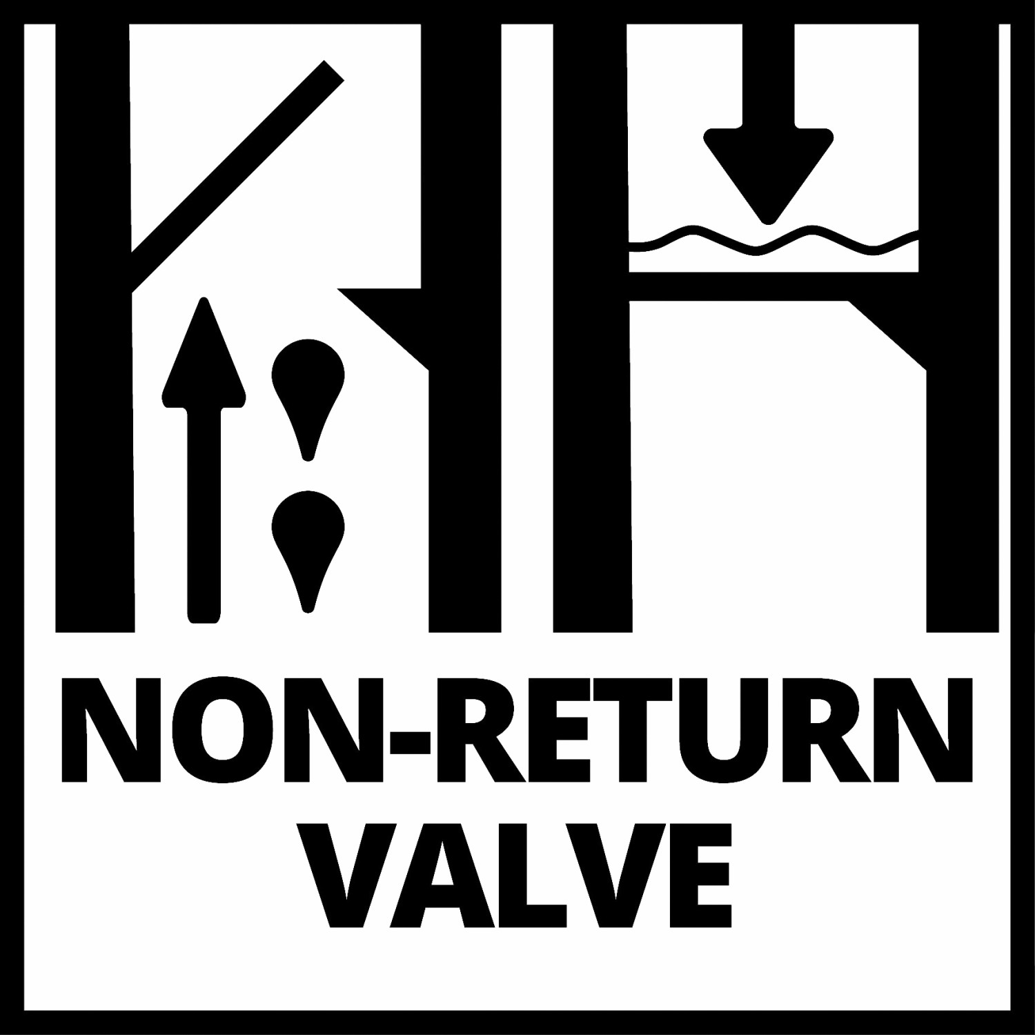 Symbol für Rückschlagventil der Einhell Schmutzwasserpumpe GE-DP 7535 N LL ECO.