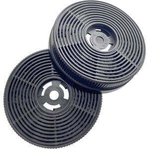 2er-Set Respekta Aktivkohlefilter MIZ 0060 für Dunstabzugshauben, zur Geruchsfilterung im Umluftbetrieb.