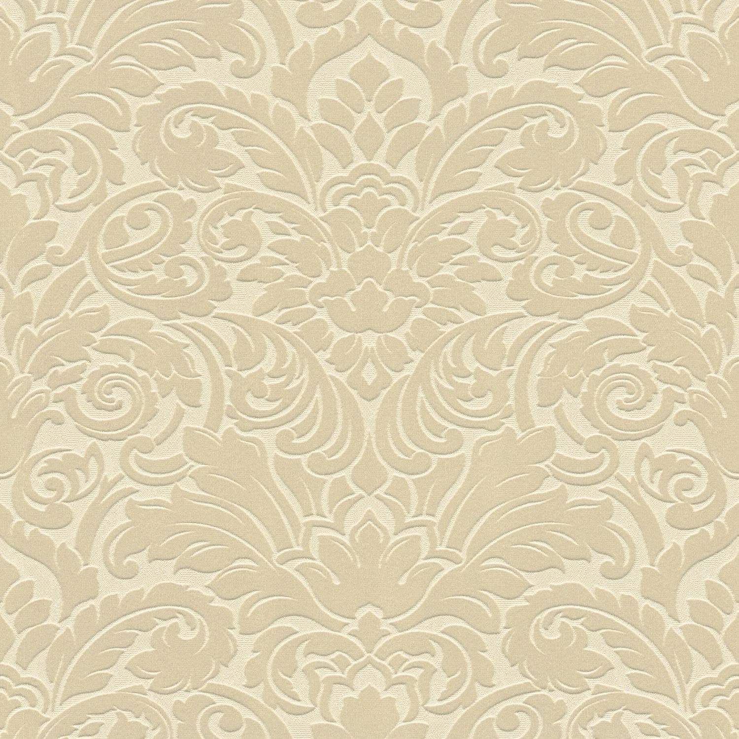 PROFHOME 335831-GU Barock Tapete Ornament Matt Beige 0,52 m x 10,05 m 5,22 günstig online kaufen