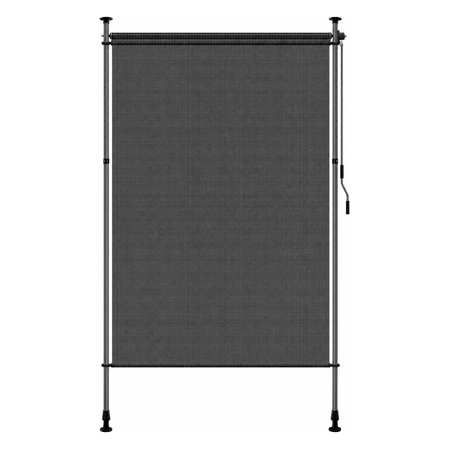 KESSER Klemmmarkise Senkrechtmarkise 150 x 310 cm Transparent Anthrazit
