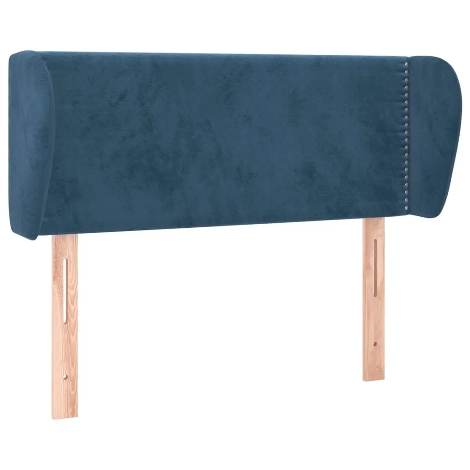 vidaXL Kopfteil mit Ohren Dunkelblau 103x23x78/88 cm Samt 3117050
