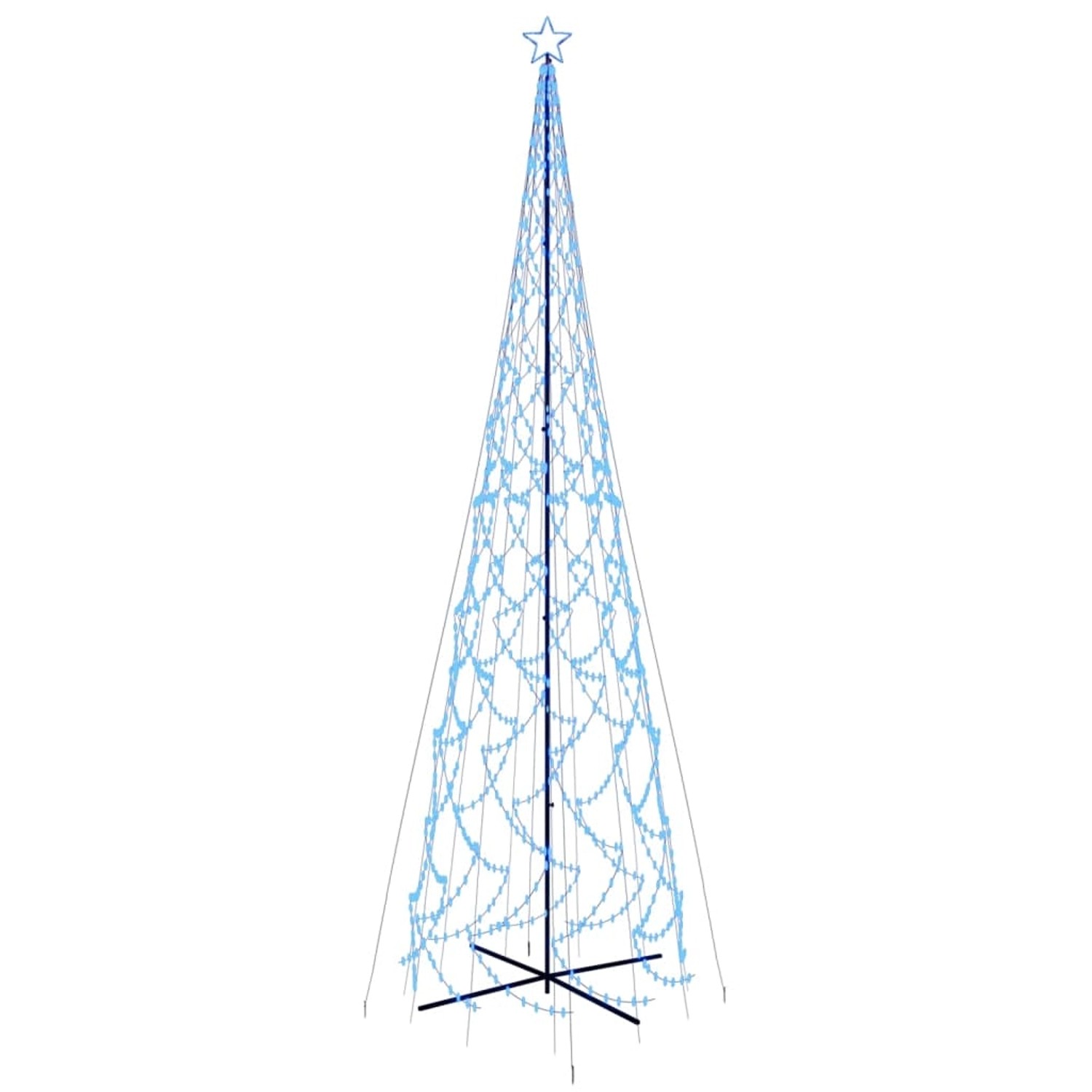 Thumbnail - vidaXL LED-Weihnachtsbaum Kegelform Blau 3000 LEDs 230x800 cm