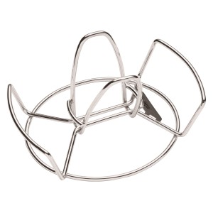 Weber Geflügelhalter aus Edelstahl für knuspriges Grillhähnchen.