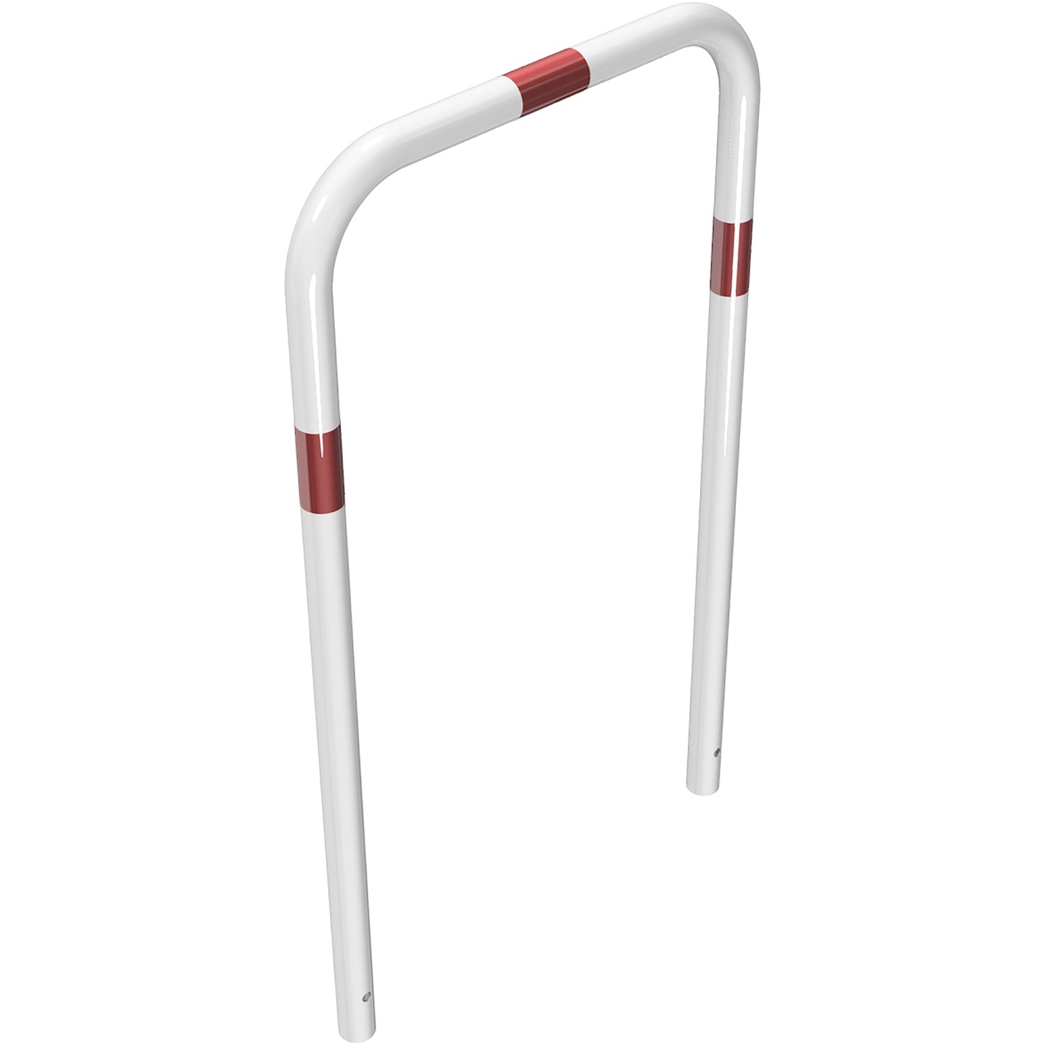 Schake Rohrbügel Einbetonieren 700 mm x 1.200 mm Weiß-Rot