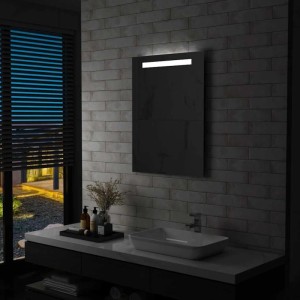 vidaXL Badezimmer-Wandspiegel mit LEDs 60x80 cm 144709