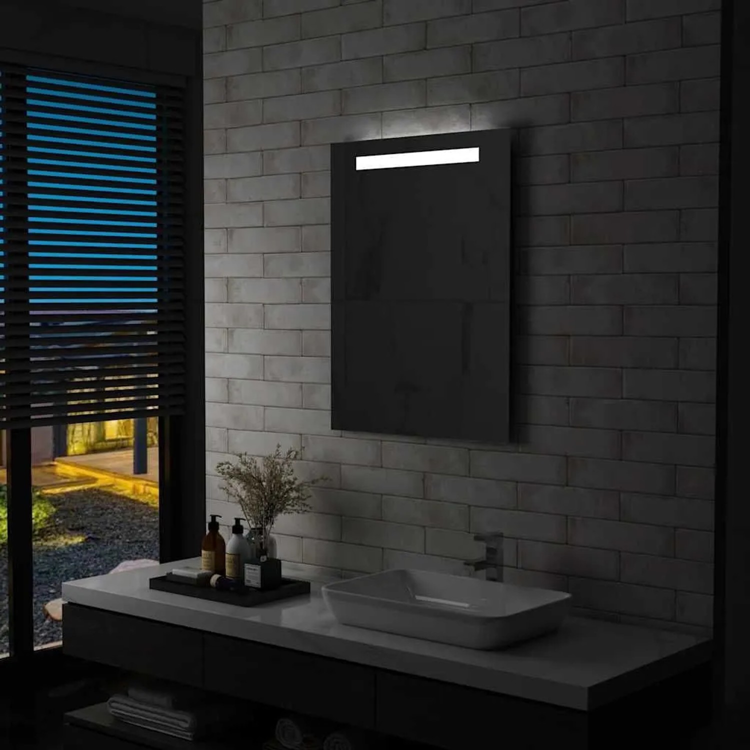 vidaXL Badezimmer-Wandspiegel mit LEDs 60x80 cm 144709_2