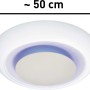 Weiße LED-Deckenleuchte Ferrilo, 50 cm Durchmesser, mit Farbwechsel-LEDs für stimmungsvolles Licht.
