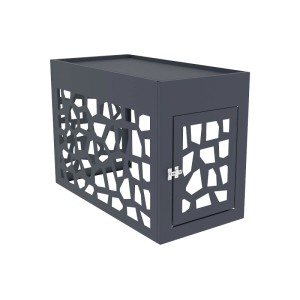 Vente-unique Abdeckung Für Klimagerät Kazoma Anthrazitgrau 100 cm