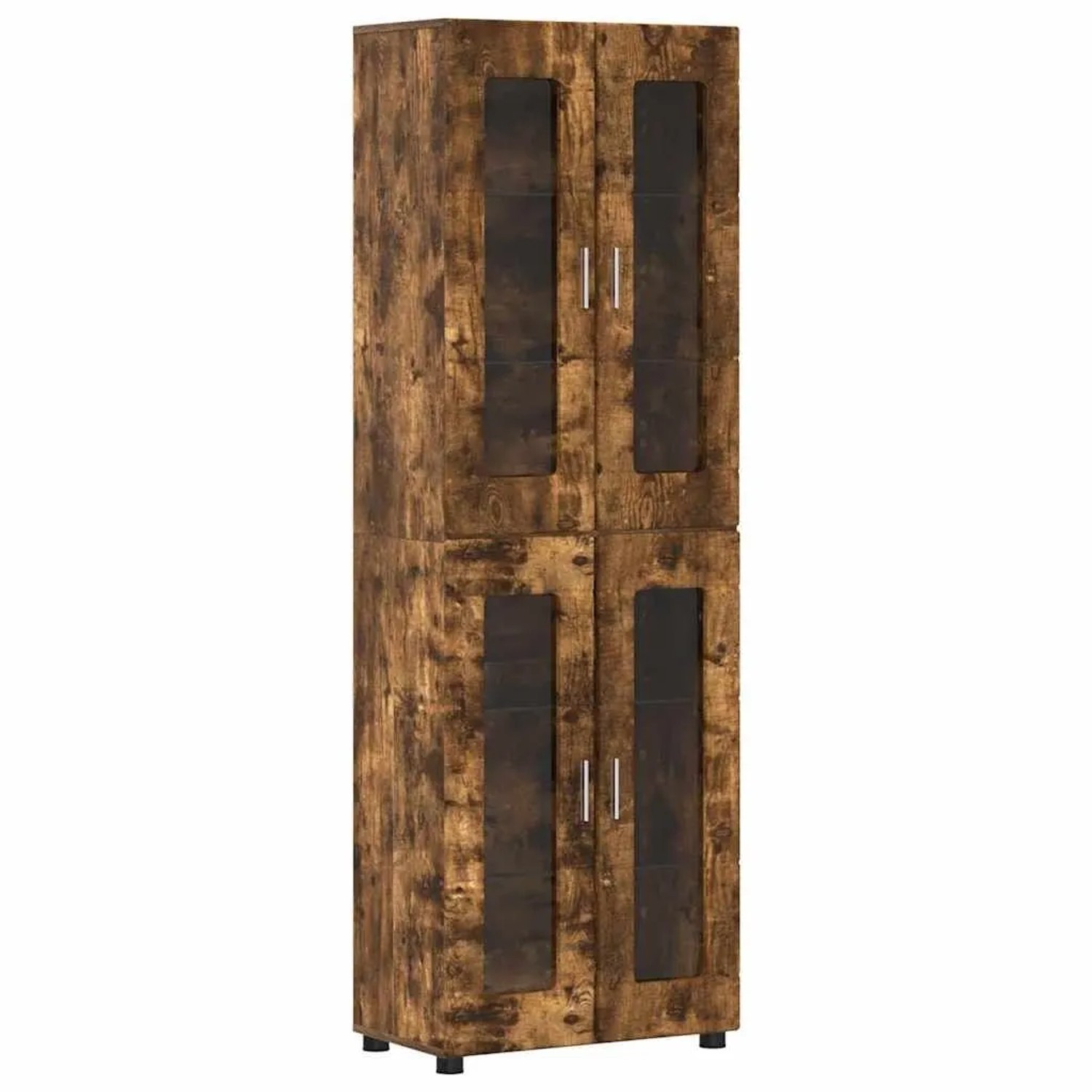 vidaXL Highboard mit Regal FLORIN Geräucherte Eiche 60 x 35 x 182 cm 3397909