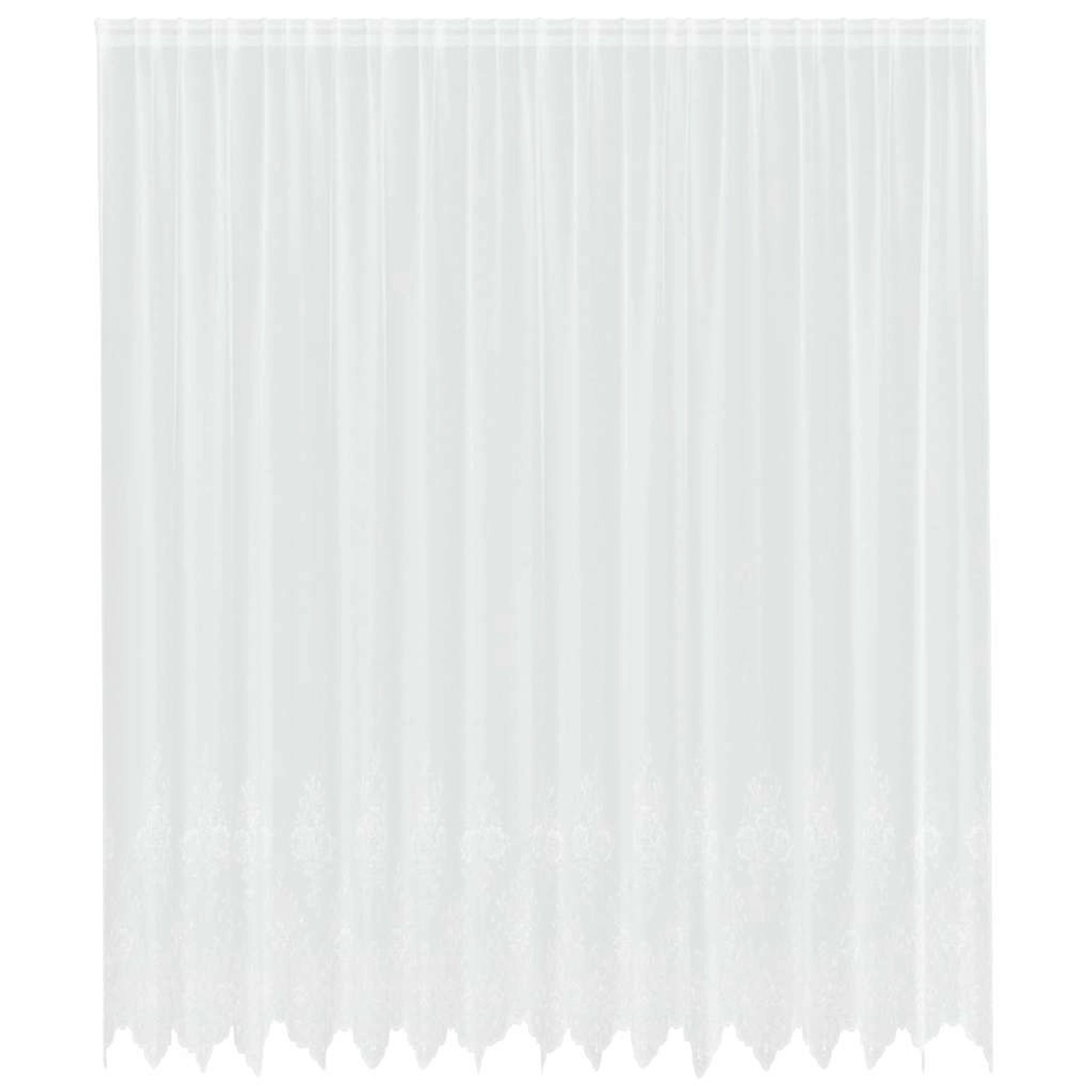 vidaXL Spitzenvorhang mit Vorhängen Weiß 400x280cm Polyester 4107915 günstig online kaufen