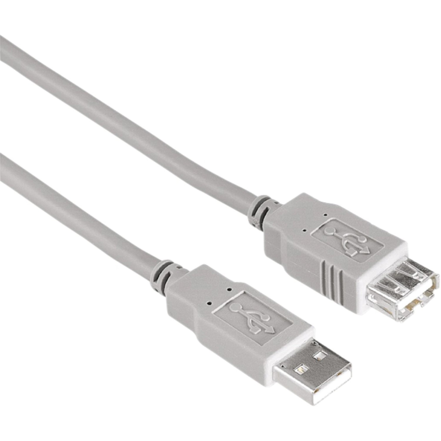 Hama USB-2.0-Verlängerungskabel 1,8 m Grau günstig online kaufen