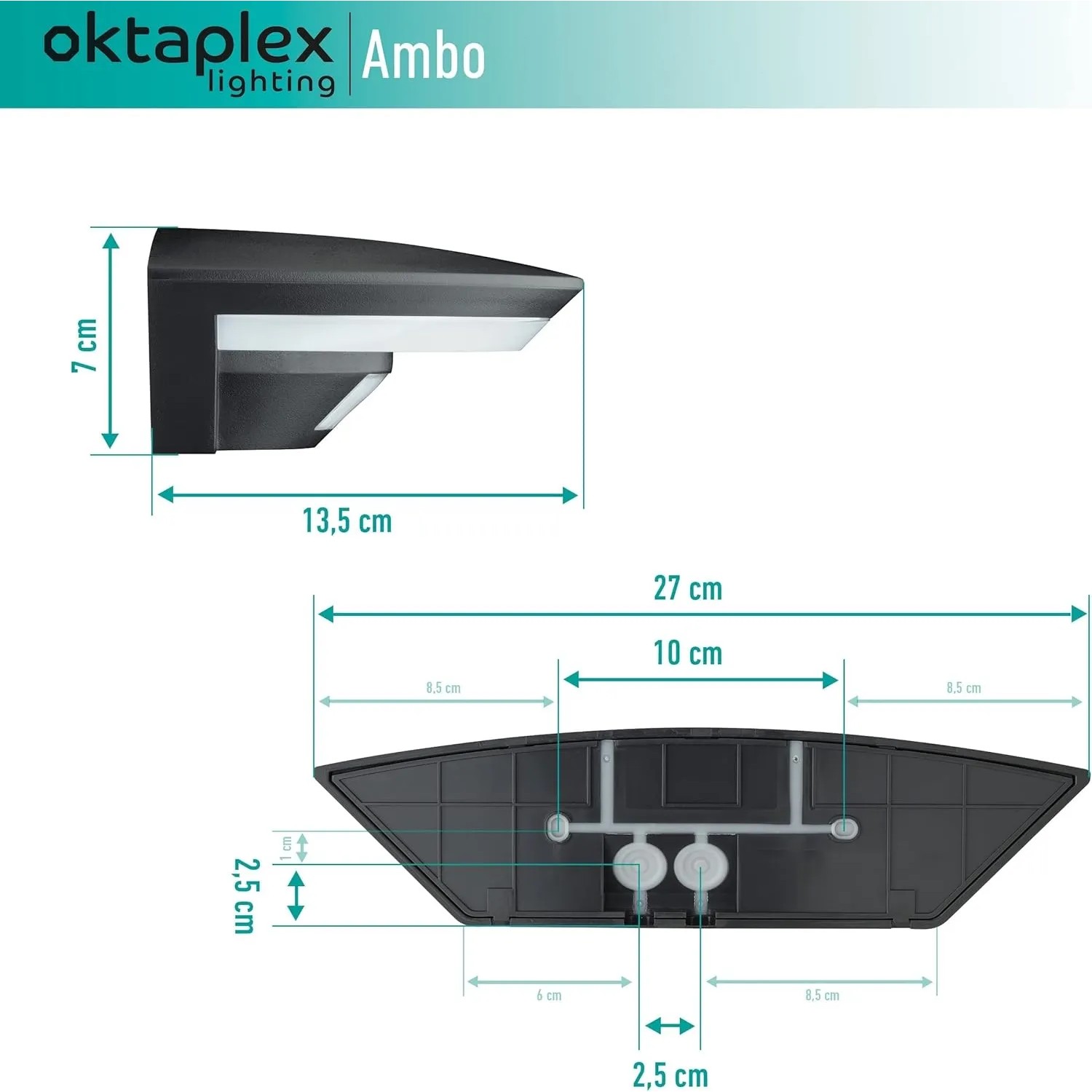 Oktaplex Plato buitenlamp met bewegingsmelder en permanent licht schakelaar 3000K warmwit 1010lm IP65 LED-wandlamp ovaal antraciet 10,5W 230V Oktaplex Plato buitenlamp met bewegingsmelder en permanent licht schakelaar 3000K warmwit 1010lm IP65 LED-wandlamp ovaal antraciet 10,5W 230V