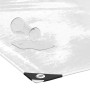 Transparente PVC Plane 6x8m von vidaXL, wasserabweisend mit Ösen. Ideal als Mulch.