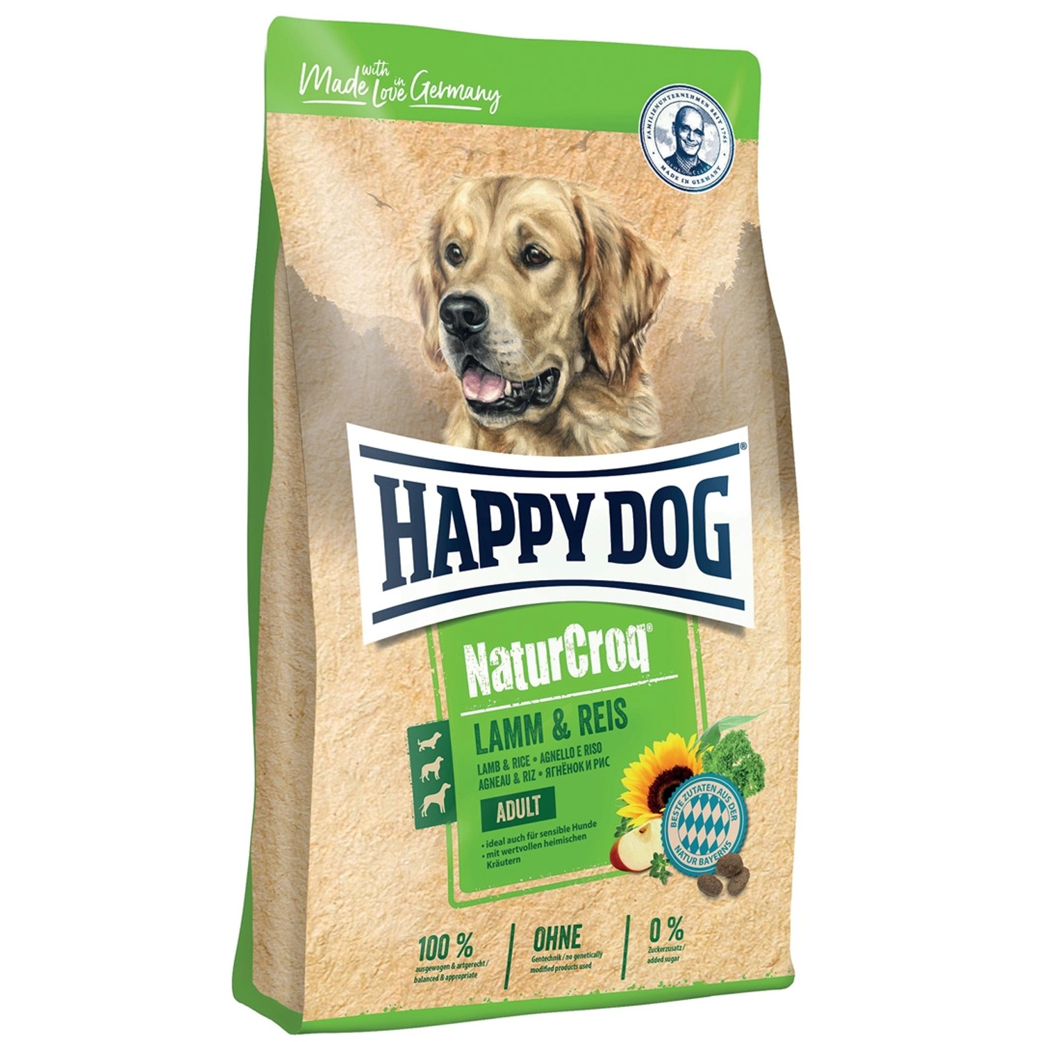 Happy Dog Natur Croq Lamm Reis 1 kg