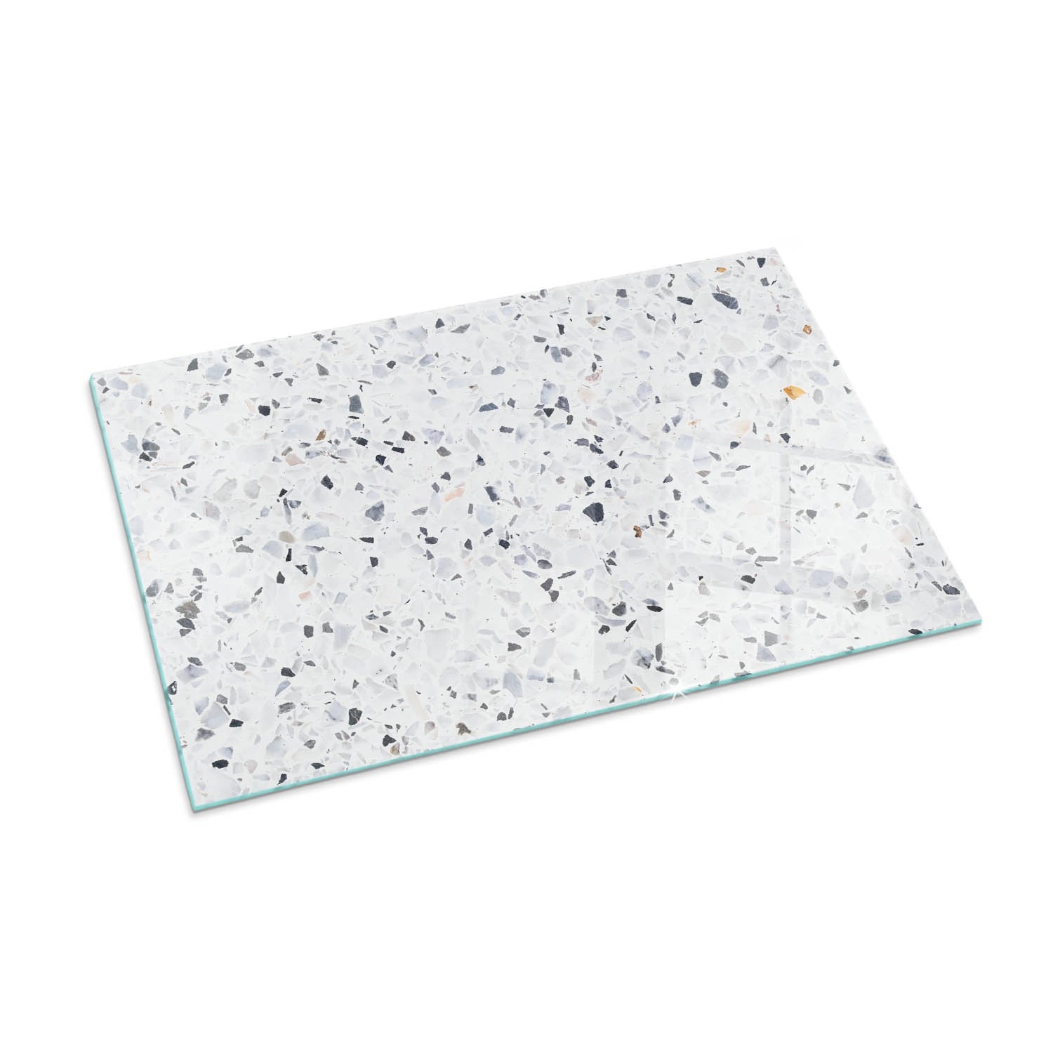 Tulup Glasplatte für Kamin Steinmuster mit Partikeln Kaminofen Glas Bodenpl günstig online kaufen