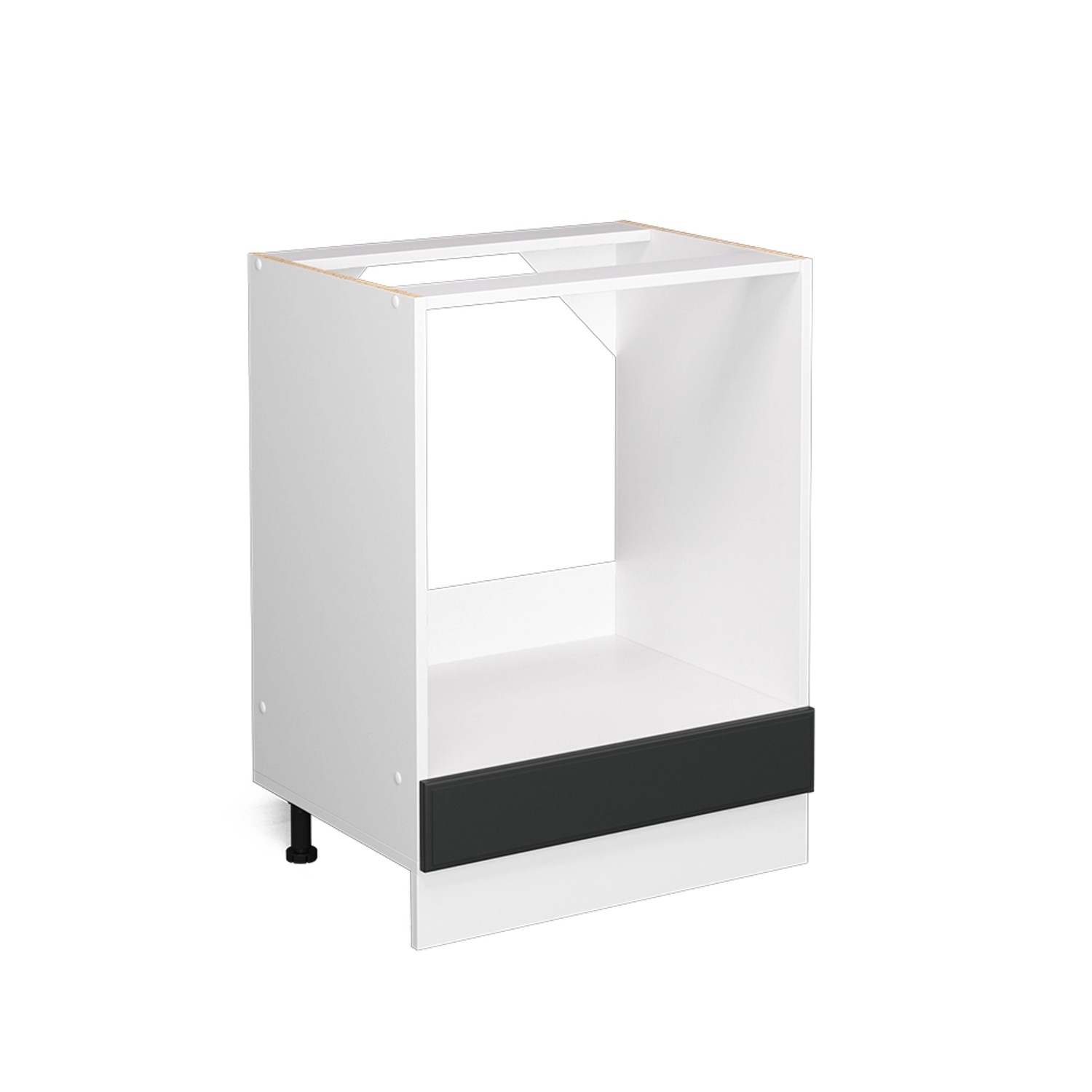 Vicco Herdumbauschrank R-Line Anthrazit Landhaus/Weiß 60 cm ohne Arbeitspla günstig online kaufen