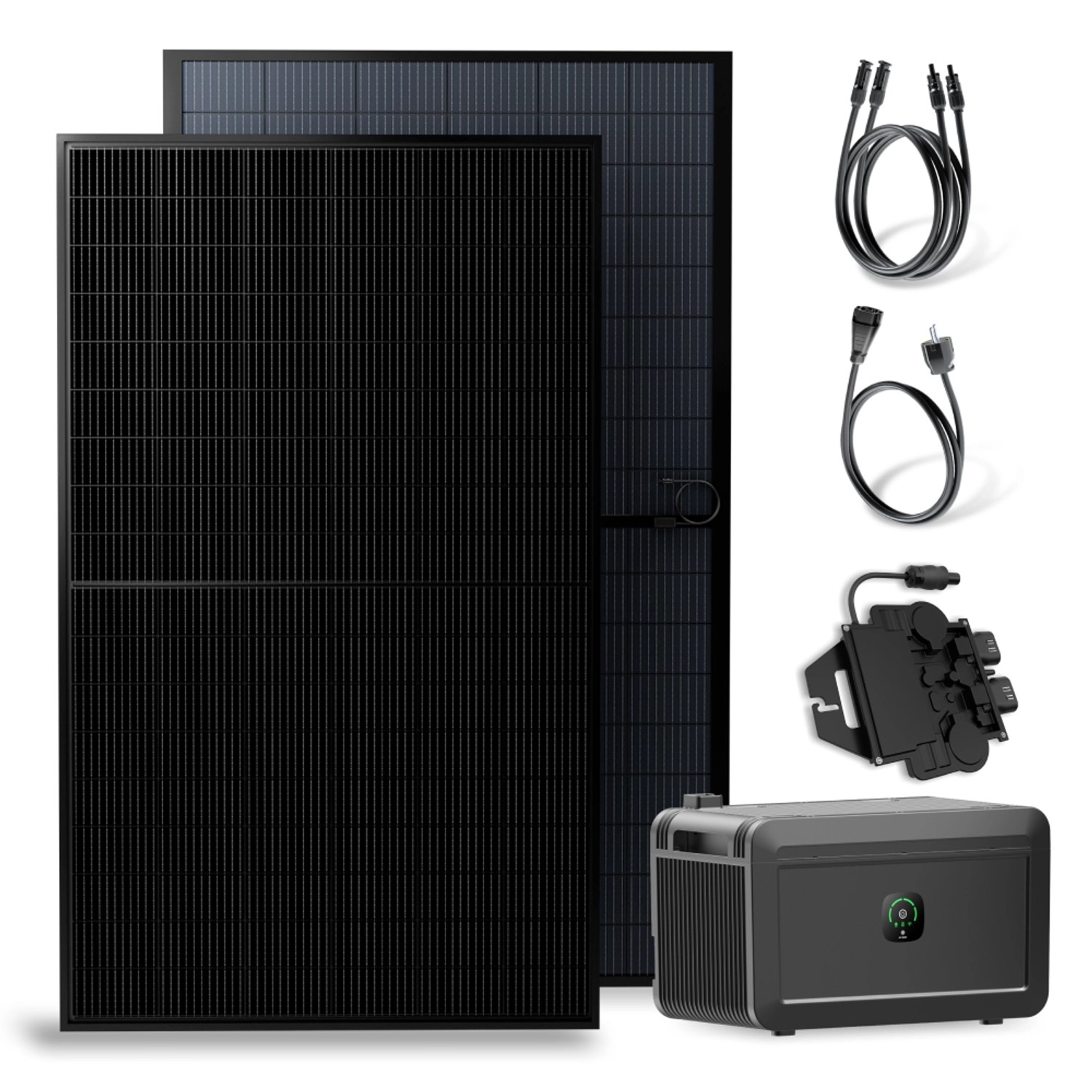 Solakon Balkonkraftwerk 1000W 800W Solaranlage mit Speicher Steckerfertig K günstig online kaufen
