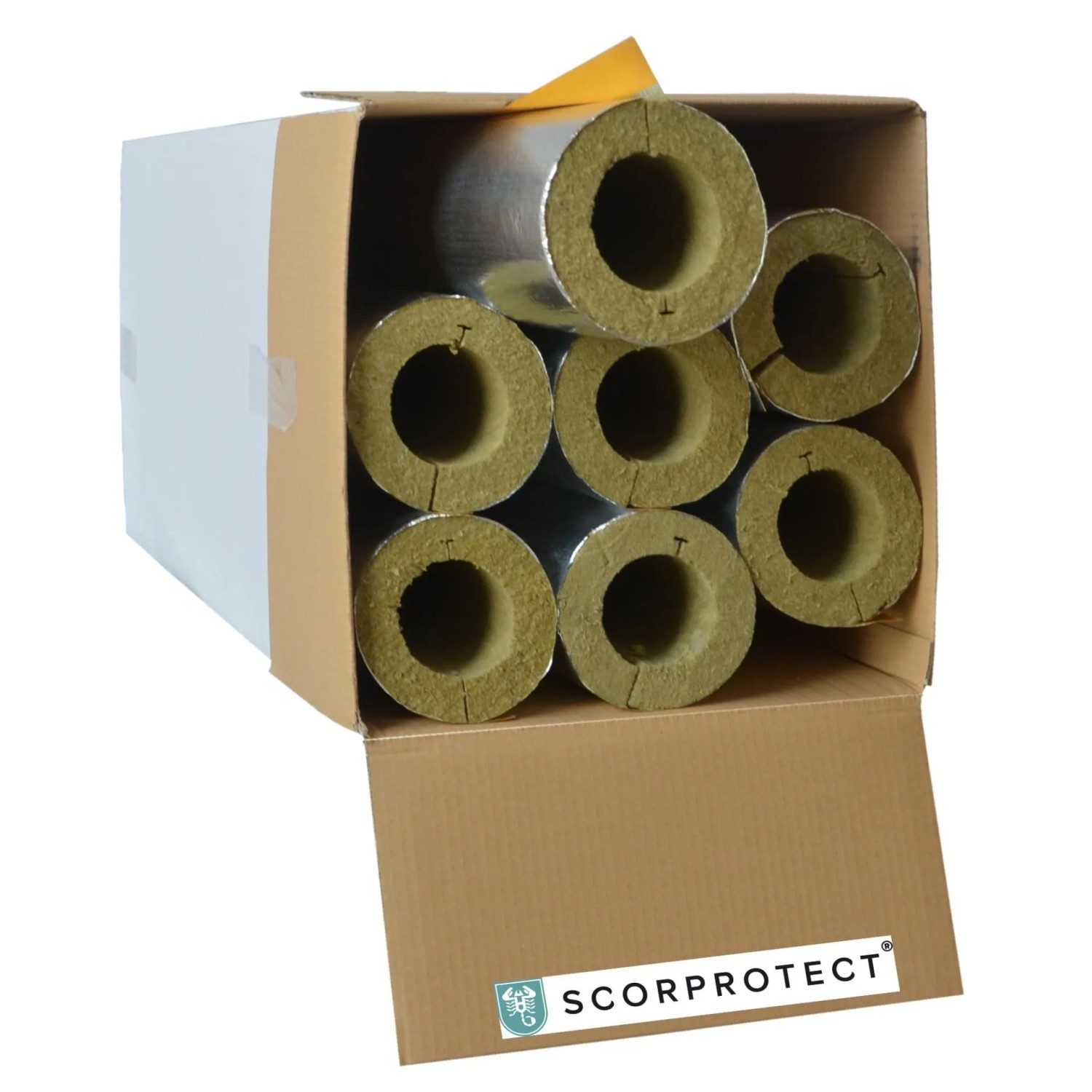 Scorprotect Karton Rohrisolierung Alu 76 MM X 30 MM