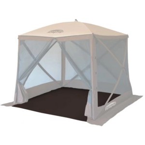 Schwarzer Claptop Boden für Faltpavillon 400, 244x244 cm, wasserdicht.