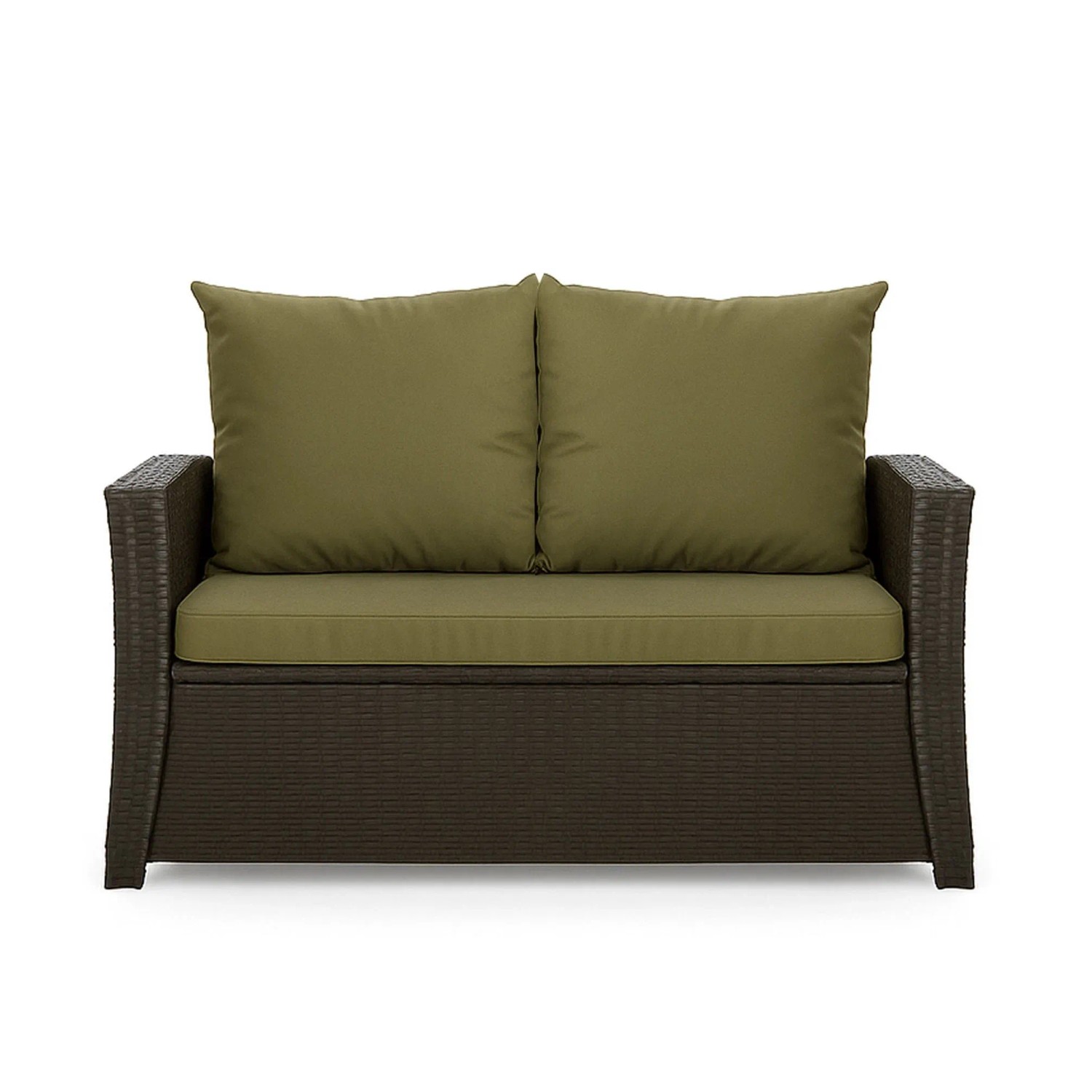 Setgarden Mix-Techno Gartenkissen Für Polyrattan Möbel 120×60×50 cm – Kissen Für 2 Sitzer Gartensofa 1tlg Grün_2