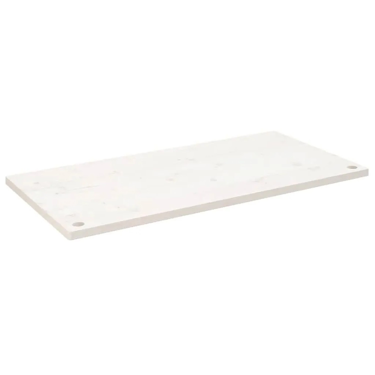 vidaXL Schreibtischplatte Weiß 110x55x2,5 cm Massivholz Kiefer 824461