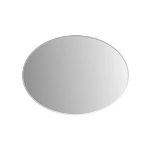 Ovaler Kristall-Form Facettenspiegel Nora mit C-Kante. Eleganter Spiegel für Bad oder Gäste-WC.