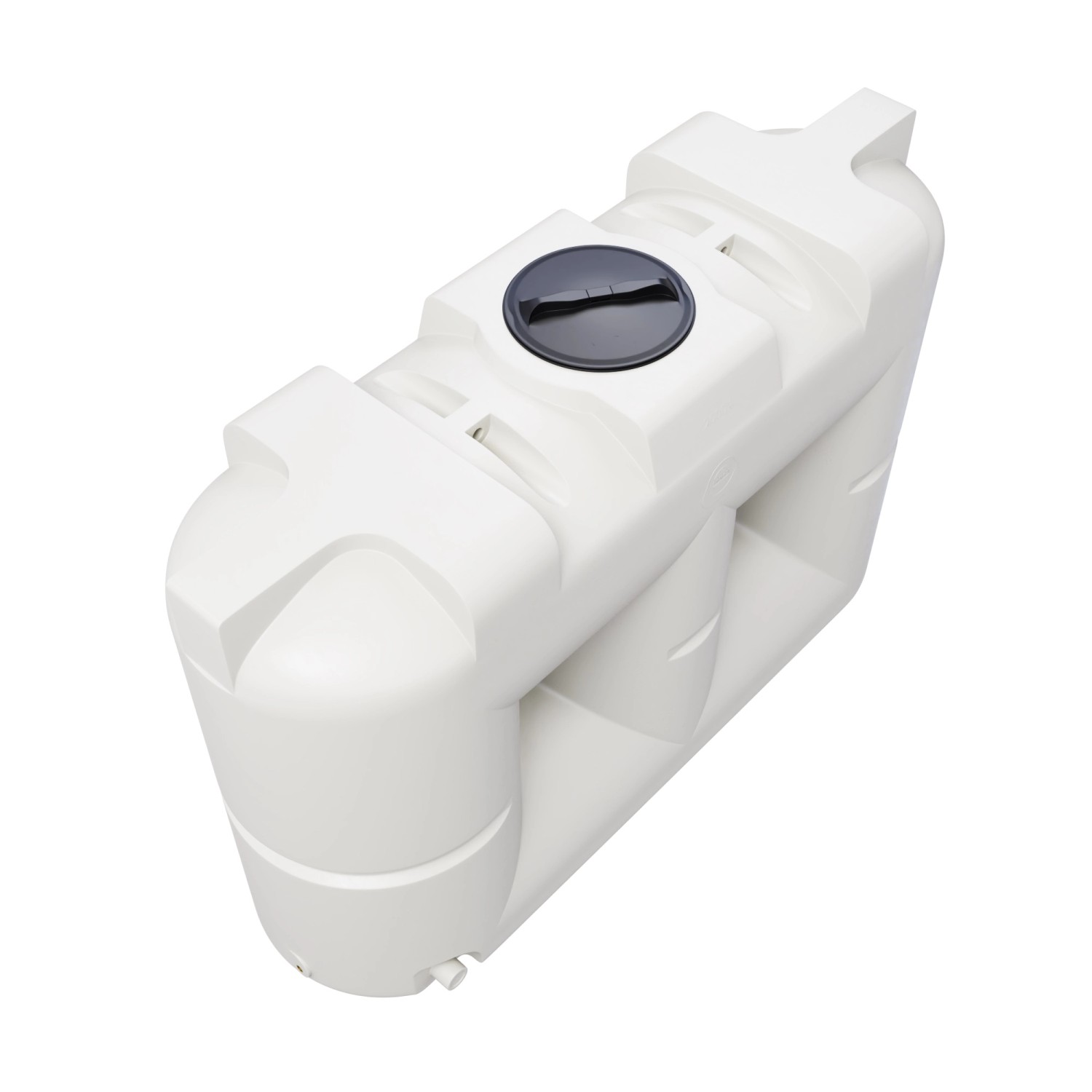 KMND 2000L Flach Trinkwasser Wassertank Weiß