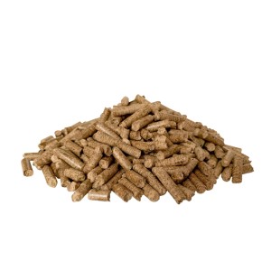 PINI Hartholz Pellets Nr. 6 mit BBQ Gewürzen zum Grillen, Räuchern & Smoken. Braune Holzpellets als Brennstoff.