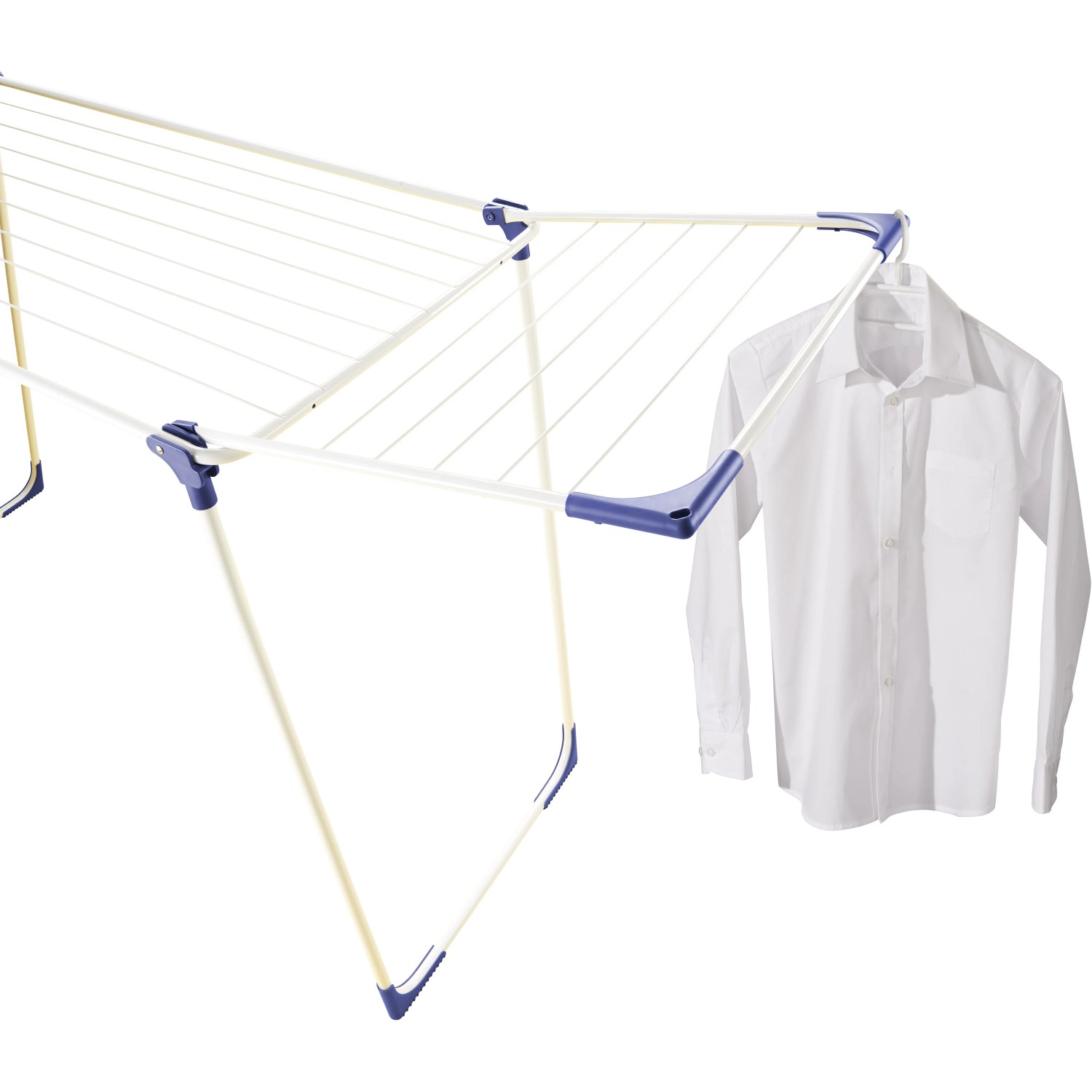 Leifheit Wäscheständer Classic 180 Solid mit Hemd, Trockner für Innen & Außen.