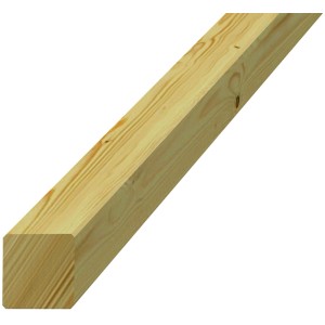 Kesseldruckimprägnierter Pfosten 9x9x240 cm aus Nadelholz für Gartenspielgeräte.