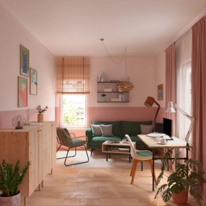 CREATE! by OBI Wandfarbe Lieblingsfarbe Greta Magnolienrosa Matt 2,5 l