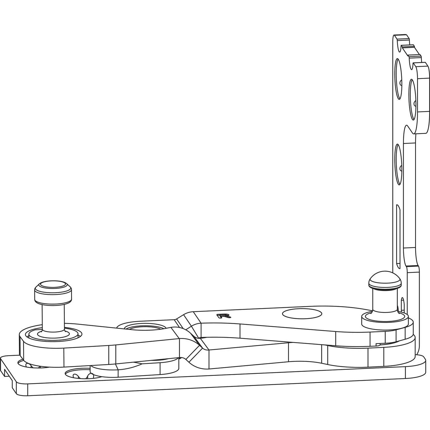 Maco Ecklager Power für Bodenschwelle 13V Links Silber