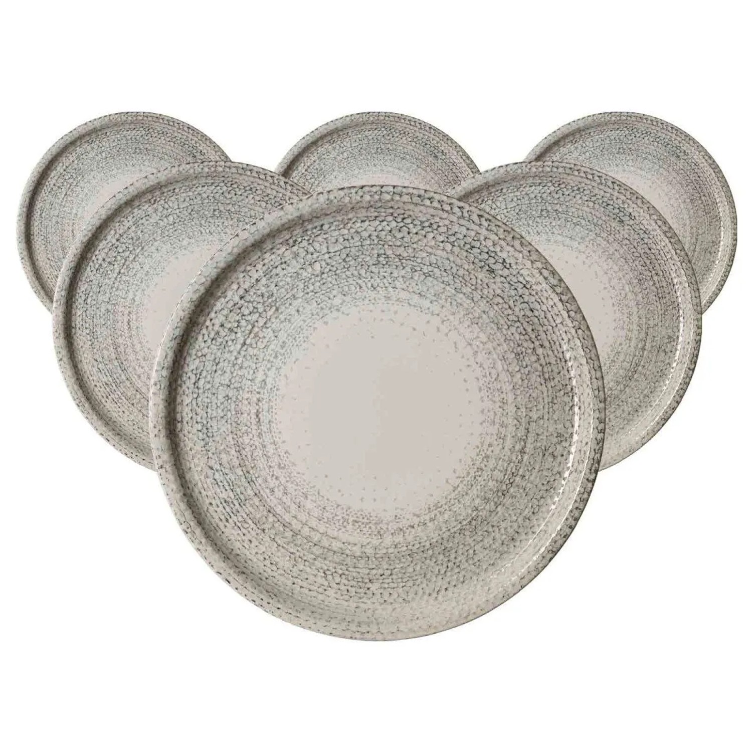 Ritzenhoff & Breker Rimini Pizzateller 30 cm Stone 6er Set