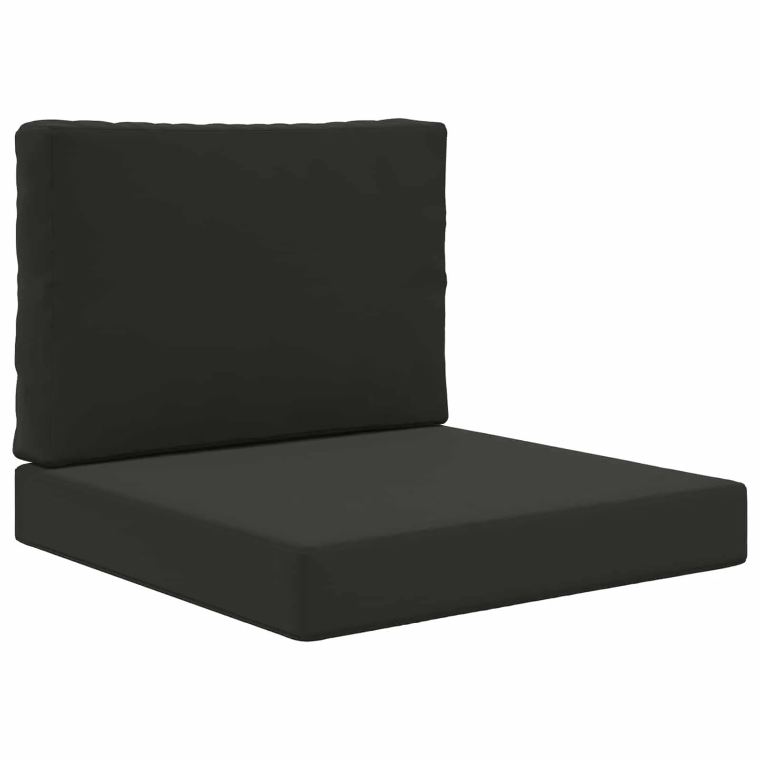 vidaXL Sofakissen für Draußen 2-Tlg Schwarz Polyester 900717