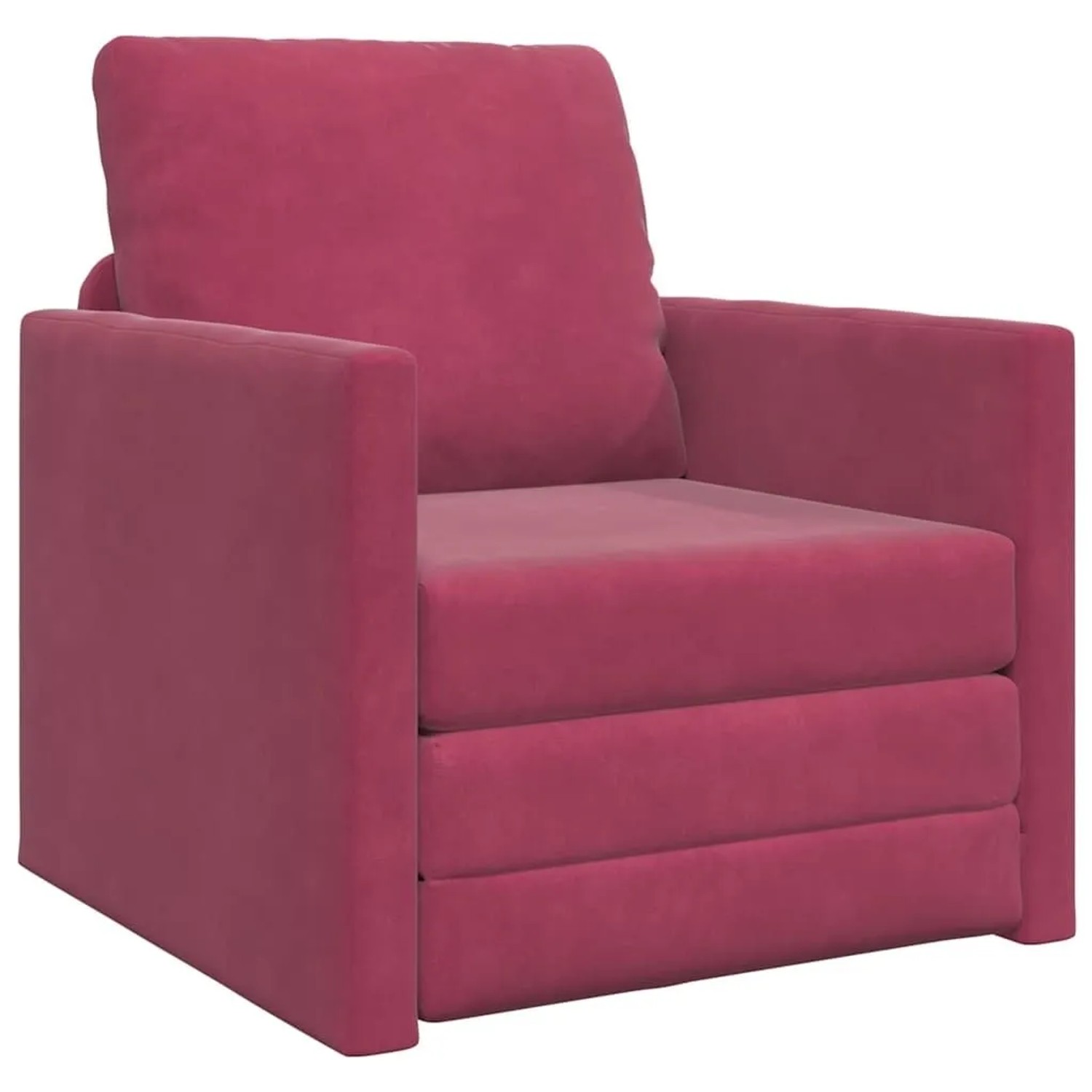 vidaXL Schlafsofa 60cm Weinrot Samt 4106615