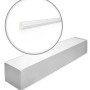 NOEL & MARQUET NMC SP3-Box ARSTYL Wandleisten, 50 Stk. im Karton, weiße Stuckleisten für den Innenbereich.