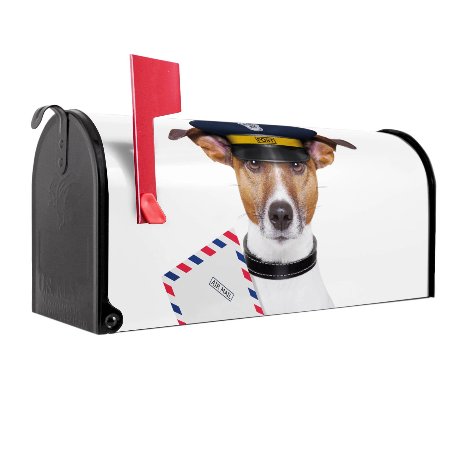 Banjado Amerikanischer Briefkasten Schwarz 48x22x16cm US Mailbox Letterbox günstig online kaufen