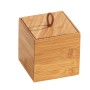 Wenko Bambus Box Terra S mit Deckel, naturfarbene Aufbewahrungsbox aus Bambus.