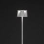 Weiße Konstsmide LED Stehleuchte Nice, 120cm, für Innen- & Außenbereich. Dekorative Außenleuchte.