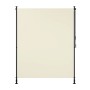 Beige Juskys Senkrechtmarkise Barbados 150x310 cm als Sonnen- und Sichtschutz für Balkon und Terrasse.