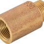 Hahnverlängerung aus Rotguss, 14,9 mm x 16,7 mm, 30 mm lang, für Gewindefittings.