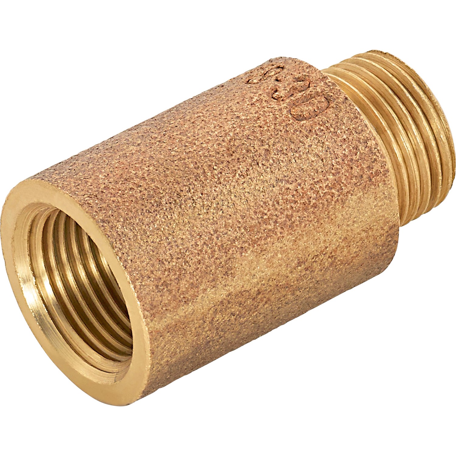 Hahnverlängerung 14,9 mm (Rp 3/8) x 16,7 mm (R 3/8) Rotguss 30 mm