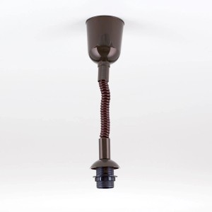 Braunes Orion Lightstyle Zugpendel, höhenverstellbar bis 120 cm, E27 Fassung für Lampen & Leuchten.