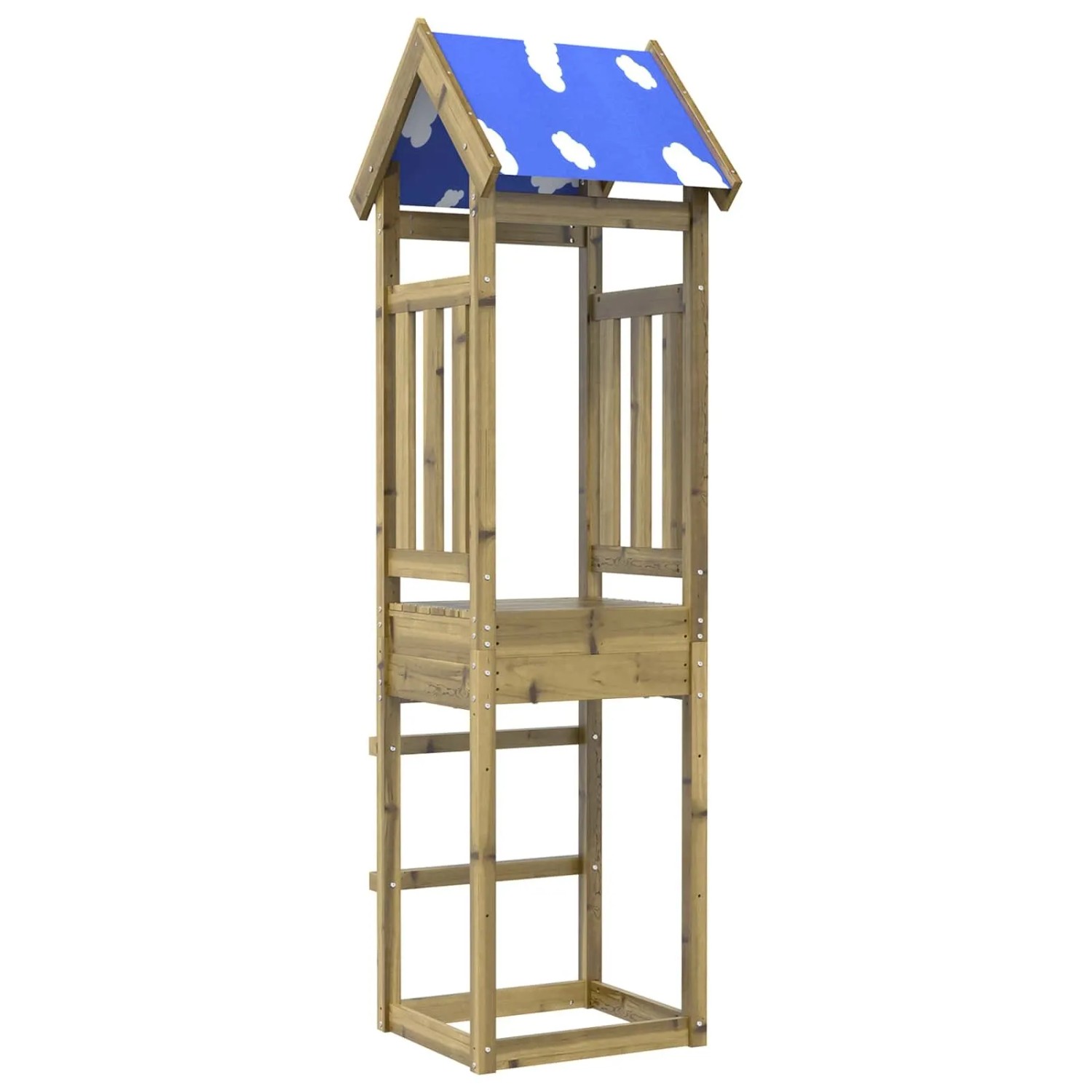 vidaXL Spielturm Braun Massives Imprägniertes Holz 3417168