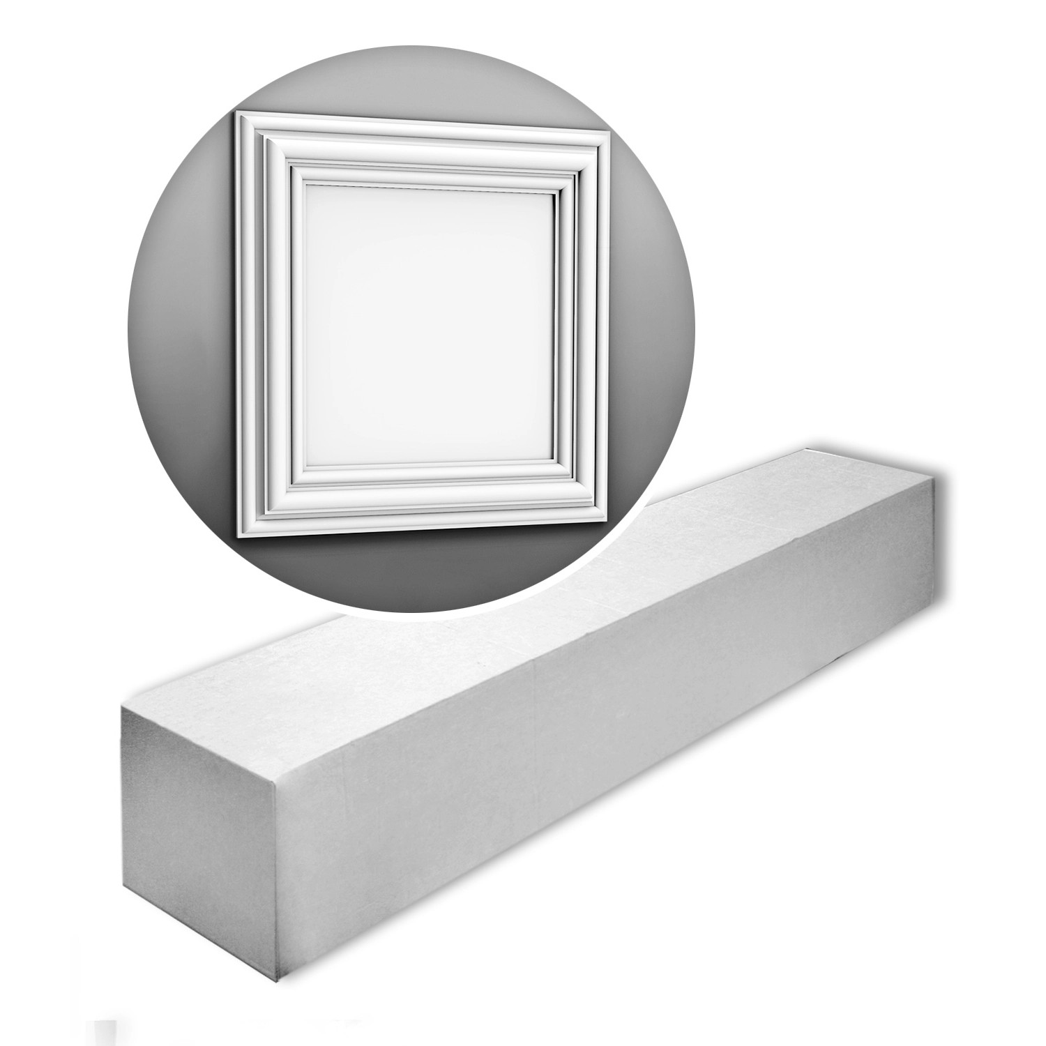 Thumbnail - ORAC DECOR W121-Box LUXXUS 3D Wandpaneel 1 Karton Set mit 8 Dekoelementen 2 m2 Weiß