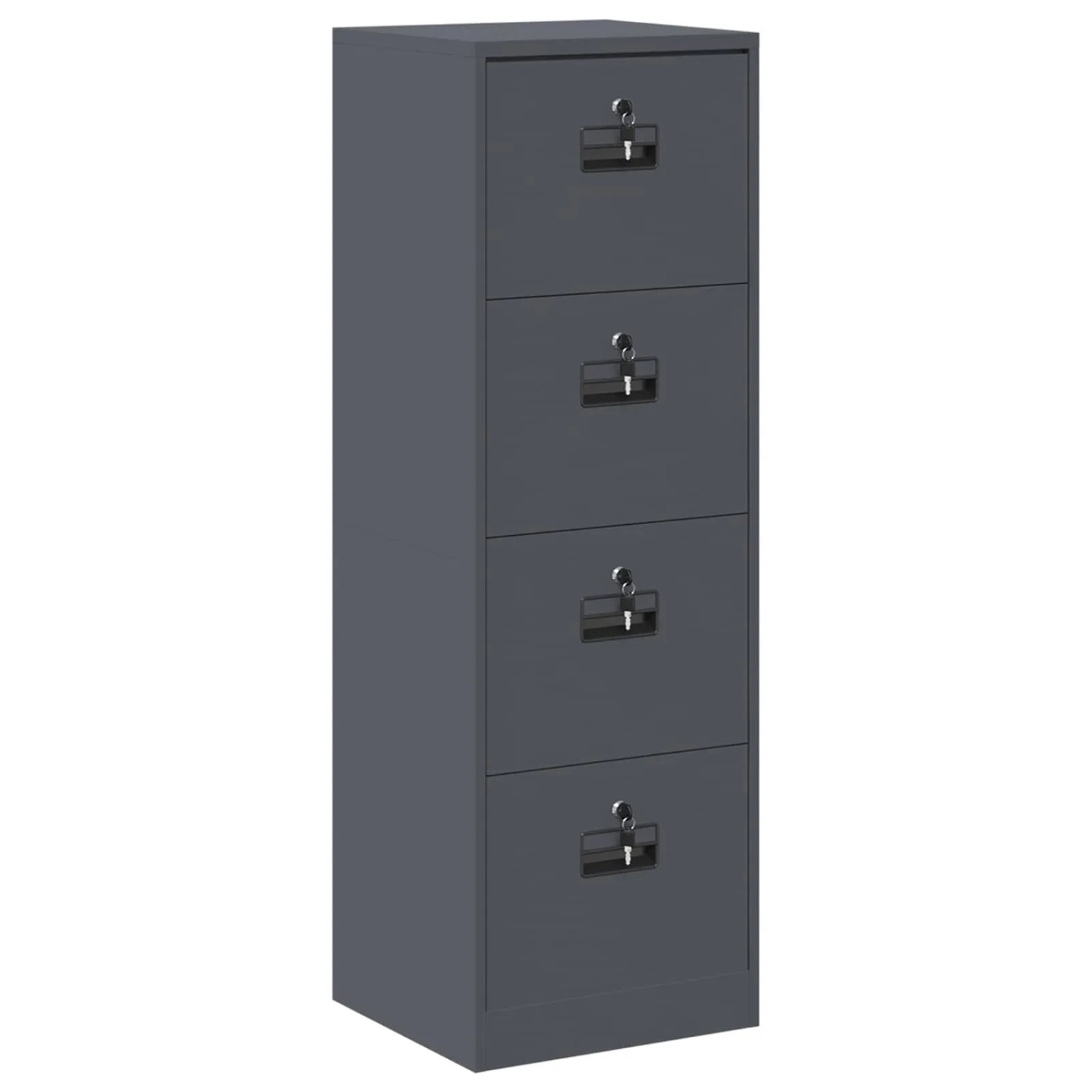 vidaXL Aktenschrank Anthrazit 45,5 x 42 x 139 cm Kaltgewalzter Stahl 891624