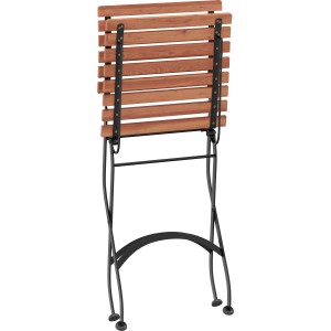 Klappstuhl aus Akazienholz, Teil der 3-tlg. Balkon-Sitzgruppe Montgomery.