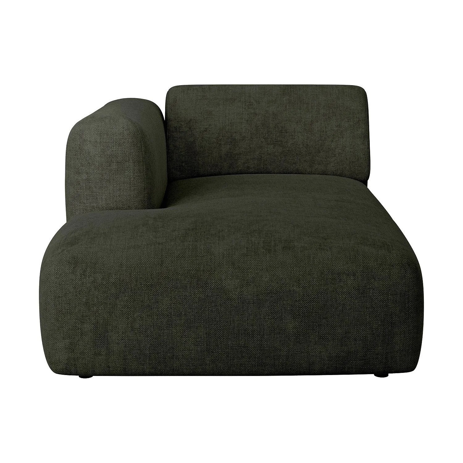 Vente-unique Recamiere Ohne Schlaffunktion Pogni Grün 108 cm