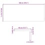 vidaXL Fensterbänke 2 Stk Hellbraun 100x40x2 cm Massivholz Eiche 4009160_10